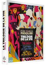 Load image into Gallery viewer, Pier Paolo Pasolini - La Trilogie de la vie : Le Décaméron + Les Contes de Canterbury + Les Mille et une nuits (1971-1974) de Pier Paolo Pasolini - front cover