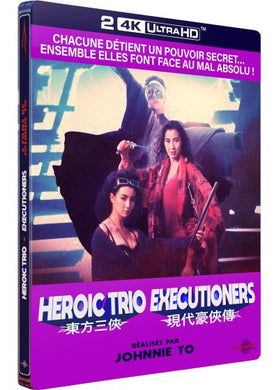 Heroic Trio + Executioners 4K Steelbook (1993) de Johnnie To, Ching Siu-Tung - front cover
