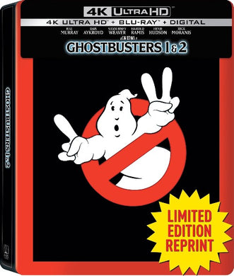 Ghostbusters and Ghostbusters II 4K Steelbook (VF + STFR) (1984-1989) - front cover