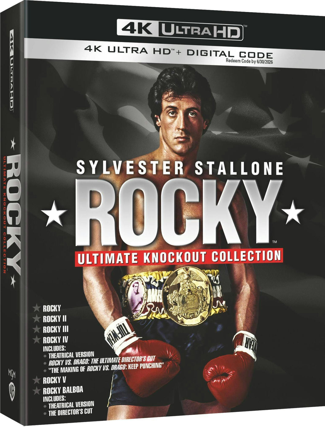 Rocky: Ultimate Knockout Collection 4K - front cover