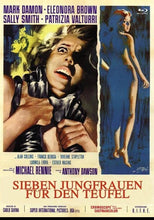 Load image into Gallery viewer, Sieben Jungfrauen für den Teufel (The Young, the Evil and the Savage) (1968) de Antonio Margheriti - front cover
