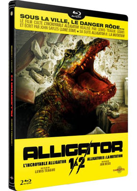 Alligator I & II : L'Incroyable Alligator + Alligator II : La Mutation Steelbook (1980) de Lewis Teague, Jon Hess - front cover