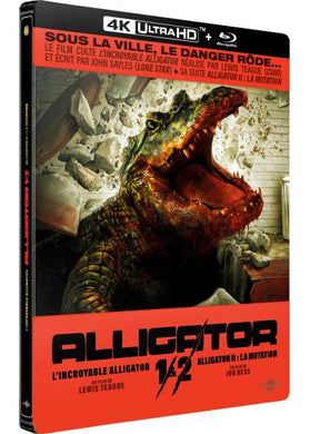 Alligator I & II 4K : L'Incroyable Alligator 4K + Alligator II 4K : La Mutation Steelbook (1980) de Lewis Teague, Jon Hess - front cover