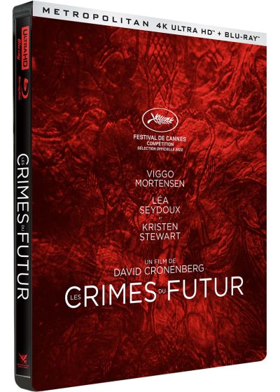 Les Crimes du futur 4K Steelbook Occaz (2022) de David Cronenberg - front cover