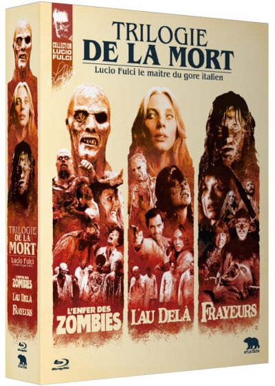 Coffret Trilogie de la mort - L'Enfer des zombies + L'Au-delà  + Frayeurs (1979-1981) de Lucio Fulci - front cover