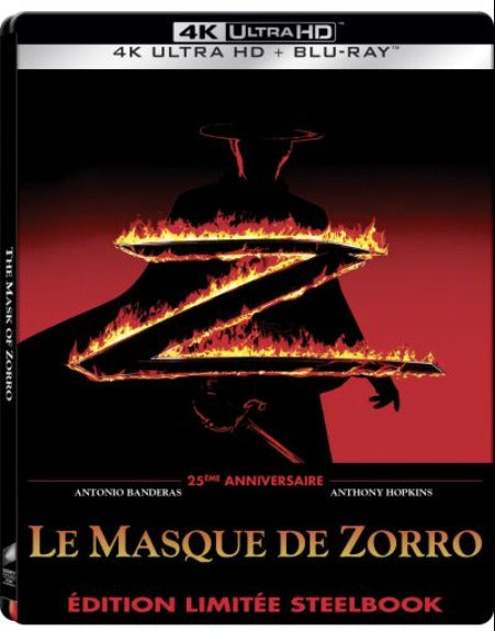 Le Masque de Zorro 4K Steelbook (1998) de Martin Campbell - front cover