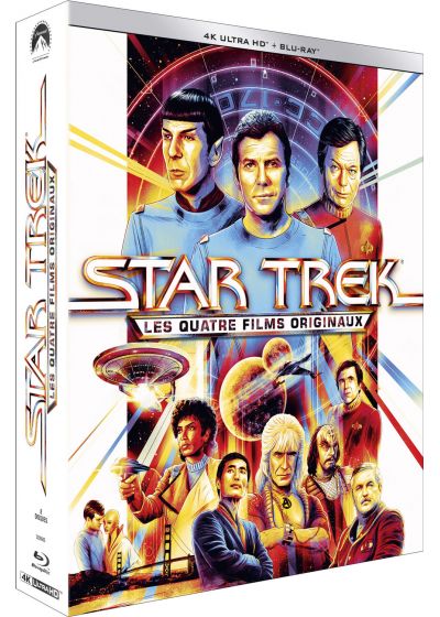Star Trek - Les 4 films originaux : Star Trek : Le Film + Star Trek II : La Colère de Khan + Star Trek III : À la recherche de Spock + Star Trek IV : Retour sur Terre - 4K UHD (1979-1986) - front cover