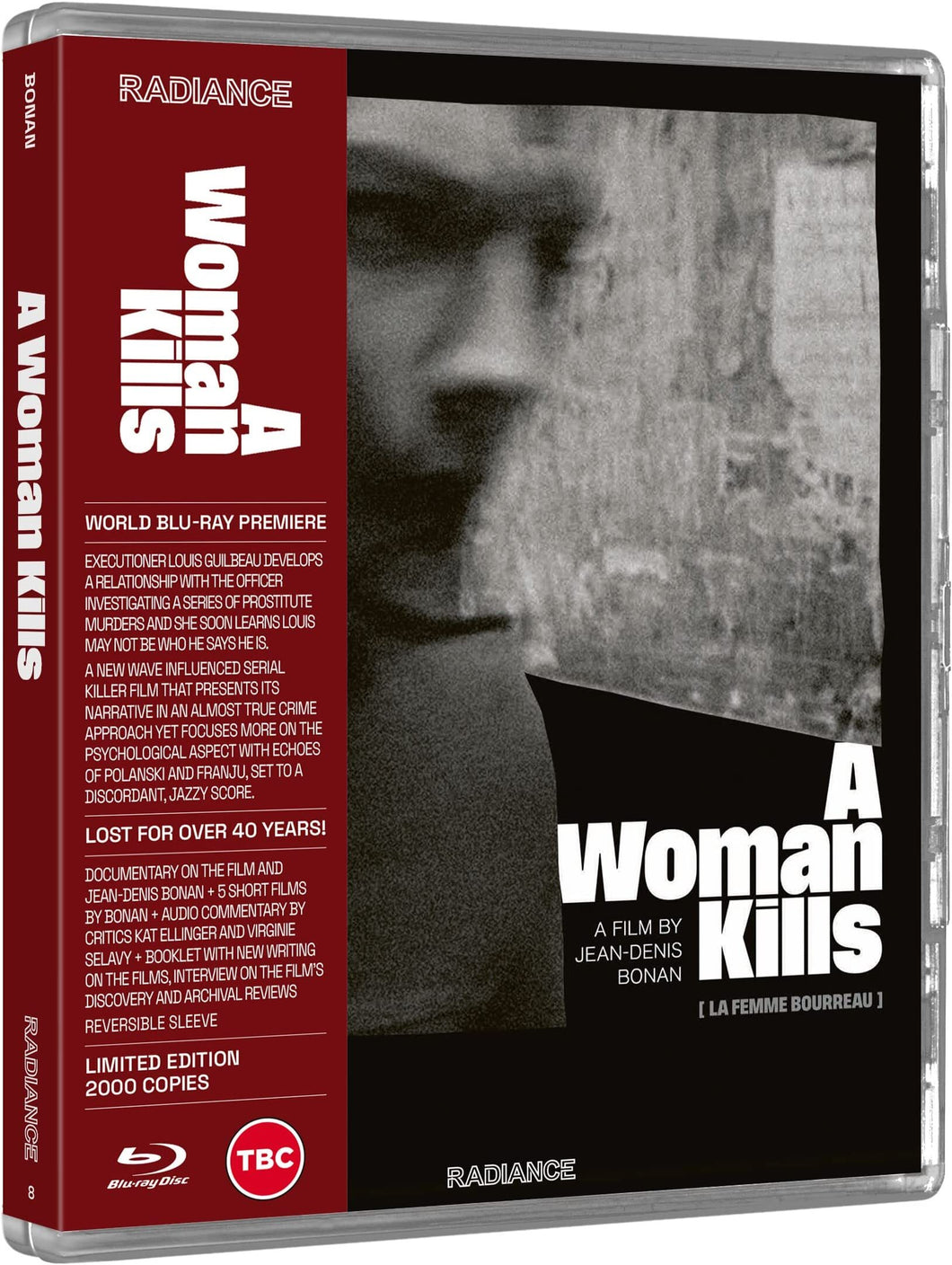 A Woman Kills Blu-ray (1968) de Jean-Denis Bonan - front cover