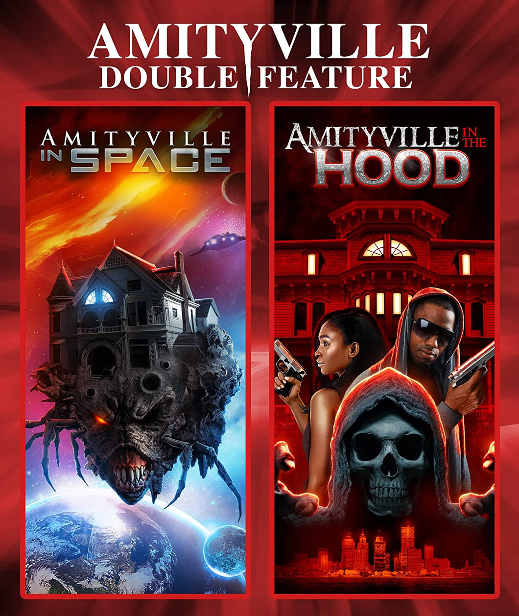 Amityville In The Hood/Amityville In Space de Dustin Ferguson, Mark Polonia - front coer