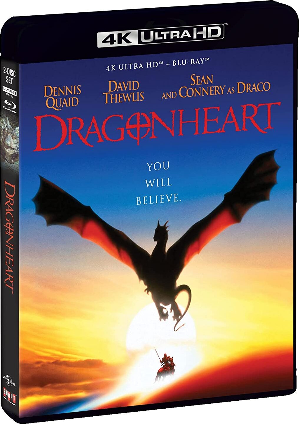 DragonHeart 4K (1996) de Rob Cohen - front cover