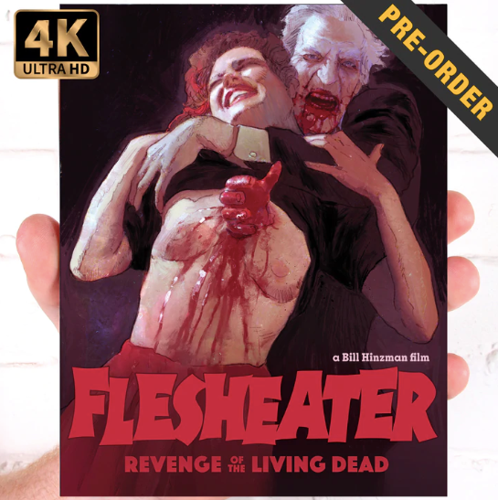FleshEater 4K (avec fourreau) (1988) de S. William Hinzman - front cover