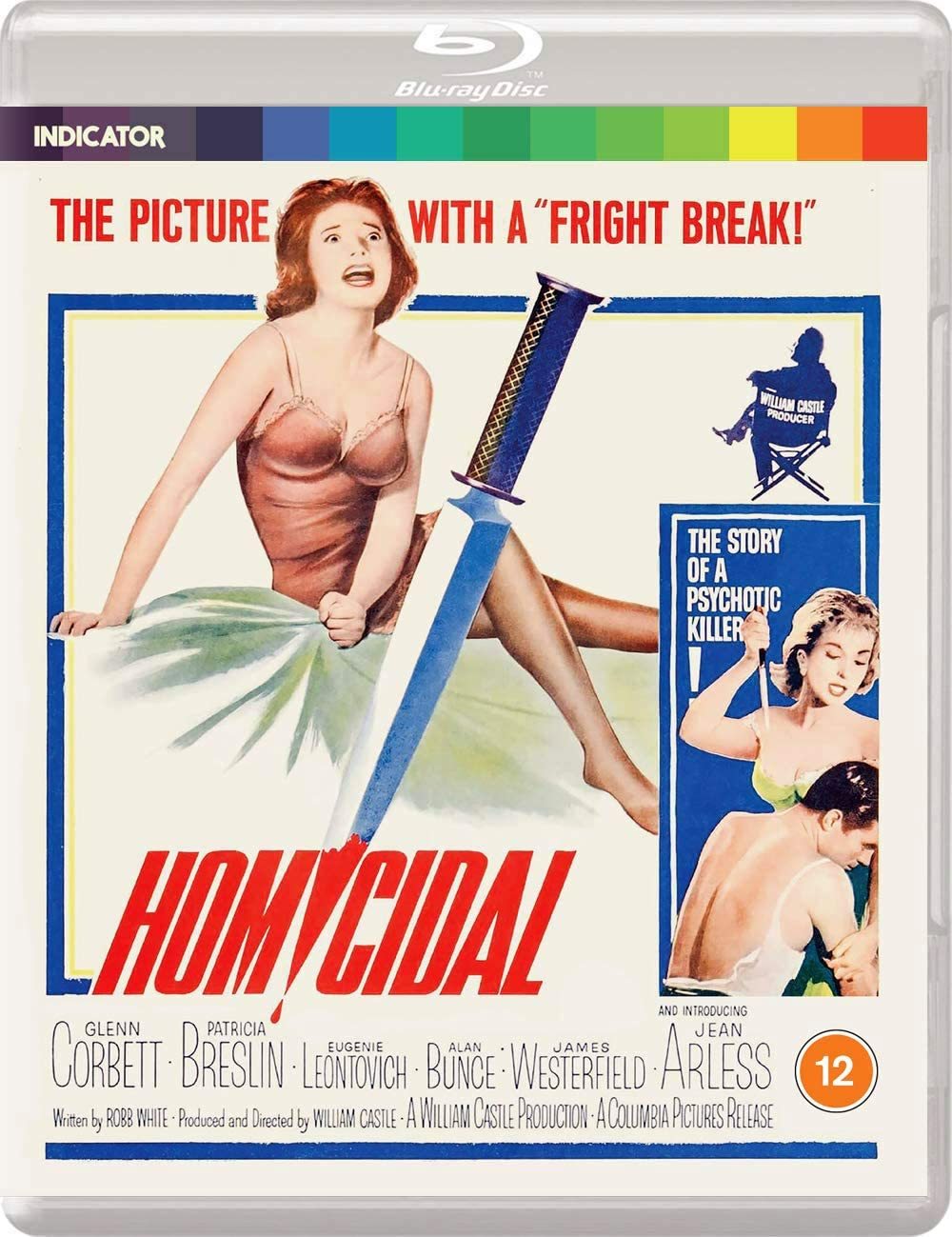 Homicidal (1961) de William Castle - front cover