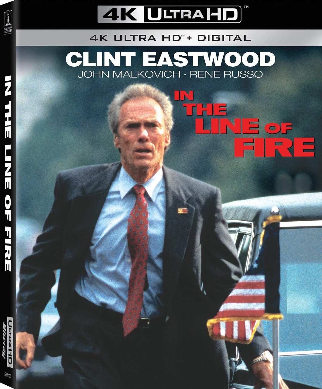 In the Line of Fire 4K (1993) de Wolfgang Petersen - front cover