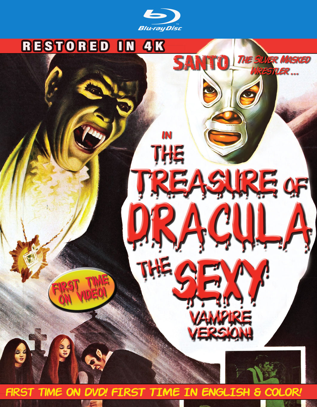 Santo in The Treasure of Dracula (1968) de René Cardona - front cover