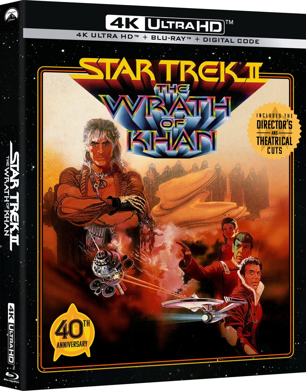 Star Trek II: The Wrath of Khan 4K (1982) de Nicholas Meyer - front cover