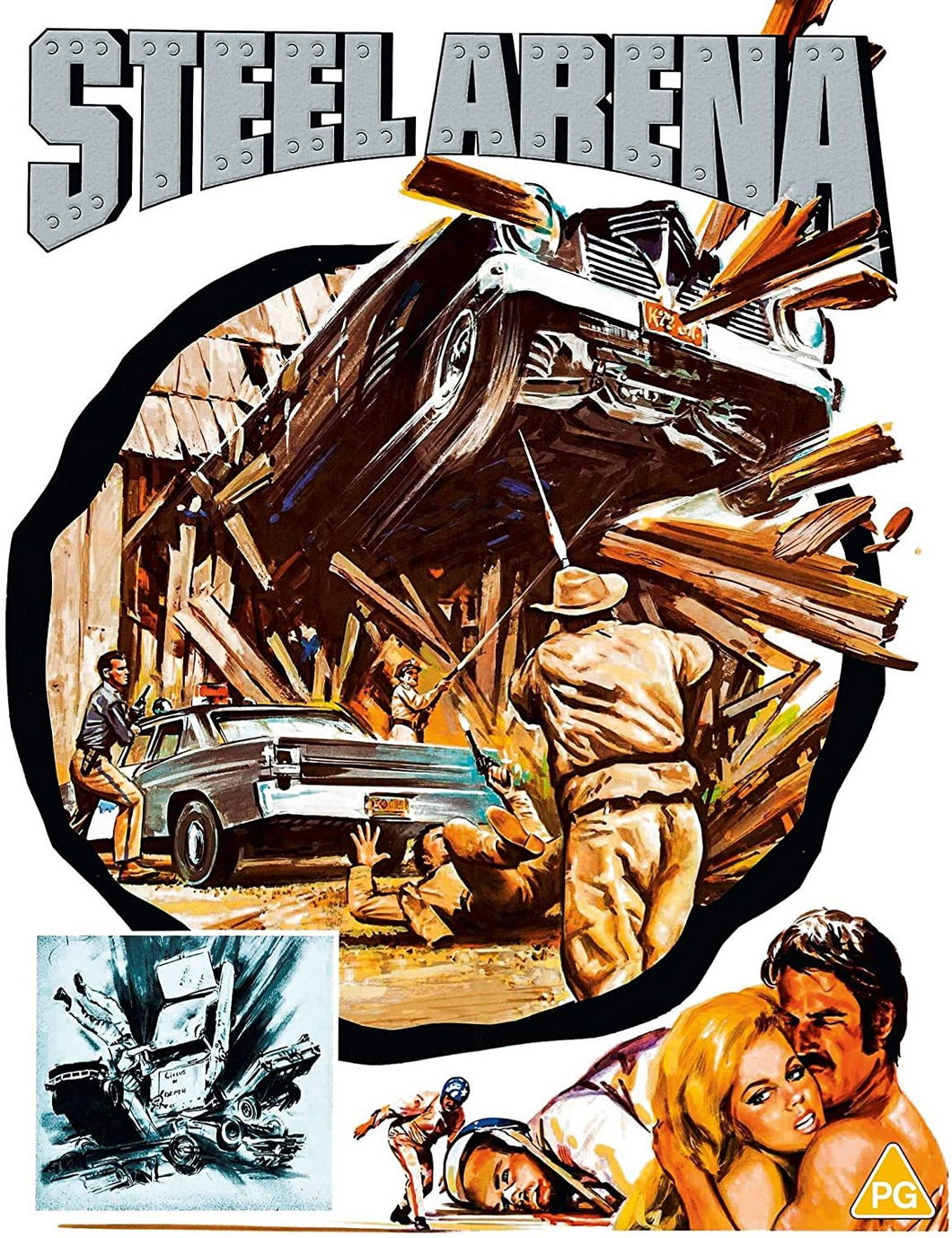 Steel Arena (1973) de Mark L. Lester - front cover