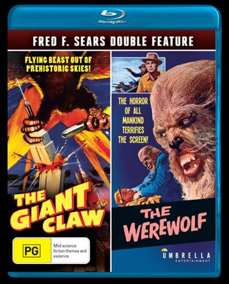 The Giant Claw / The Werewolf (1956-1957) de Fred F. Sears - front cover