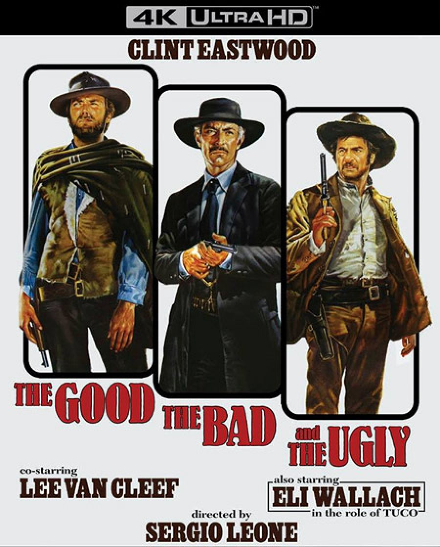 The Good, the Bad and the Ugly 4K (1966) de Sergio Leon - front cover