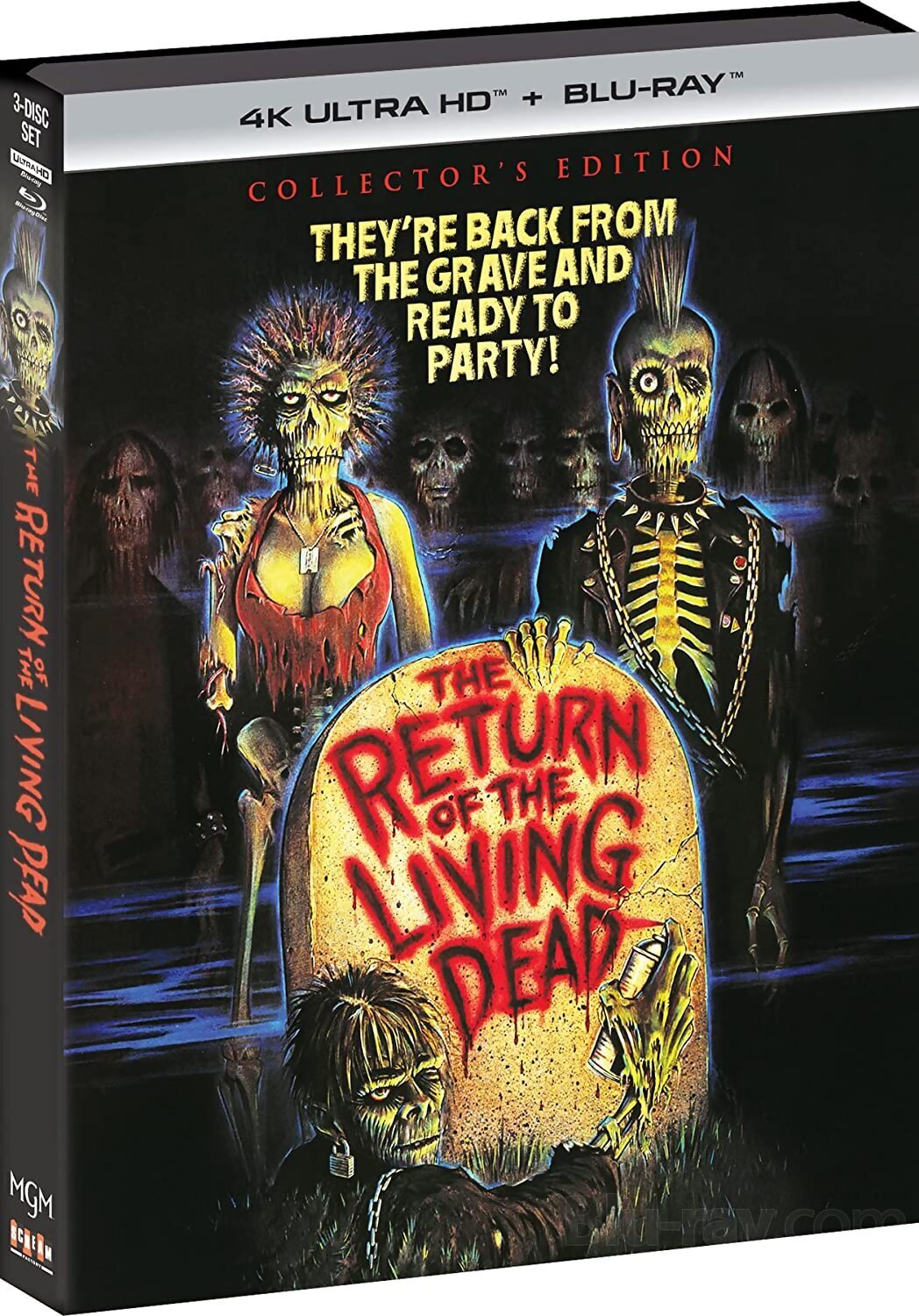 The Return of the Living Dead 4K (1985) de Dan O'Bannon - front cover