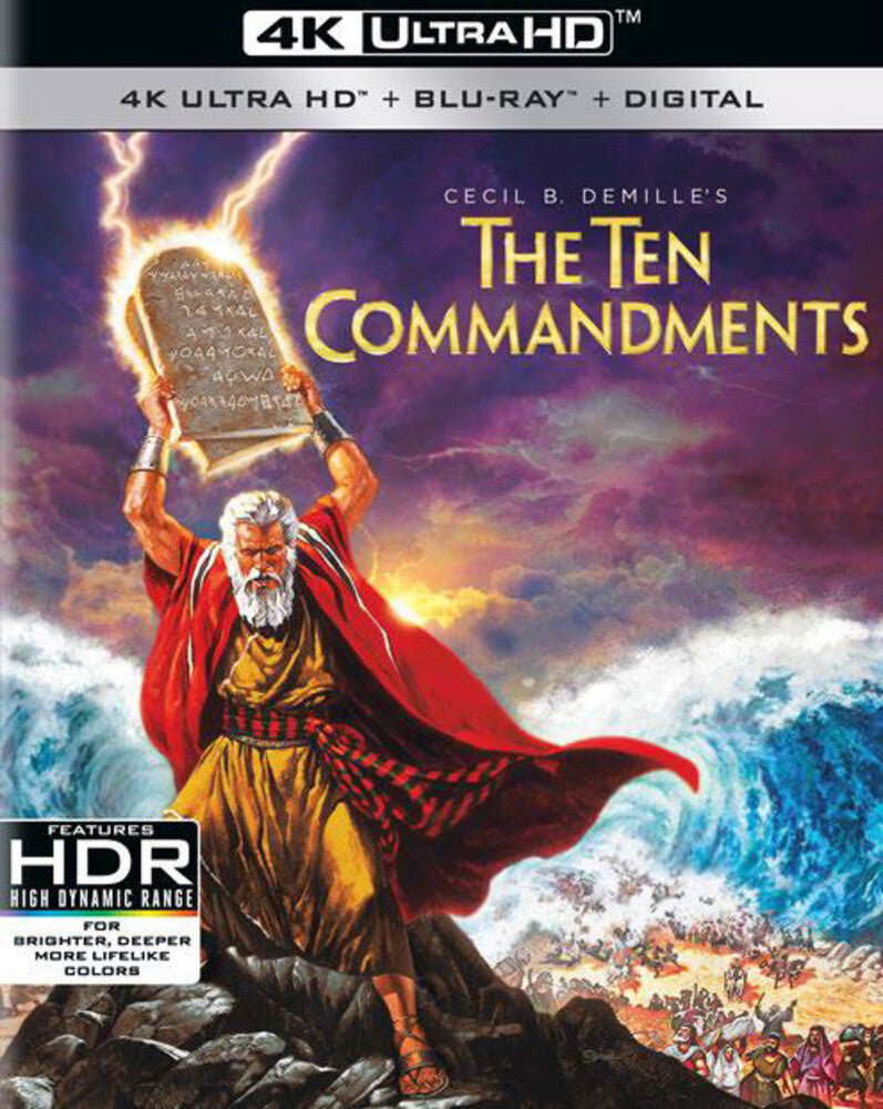 The Ten Commandments 4K (1956) de Cecil B. DeMille - front cover