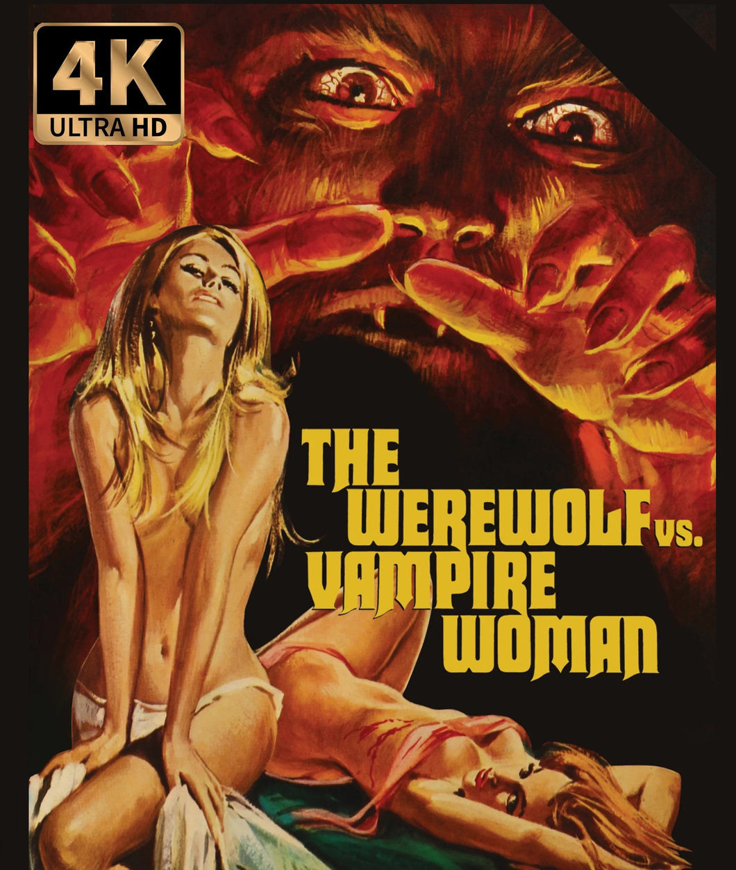 The Werewolf Versus the Vampire Woman 4K Blu-ray - front cover