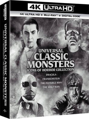 Coffret Universal Classic Monsters Icons of Horror Collection 4K (VF) Import US - front cover