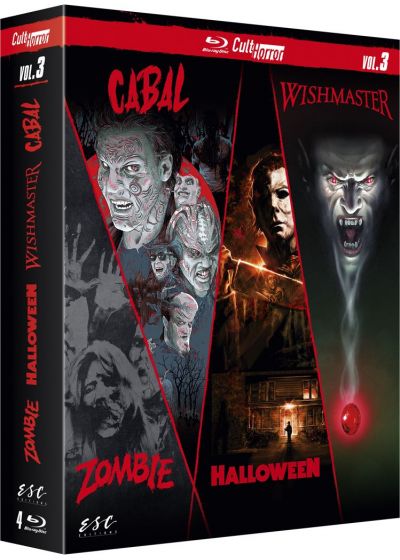 Cult'Horror n° 3 : Zombie + Halloween + Wishmaster + Cabal (1978-1997) - front cover