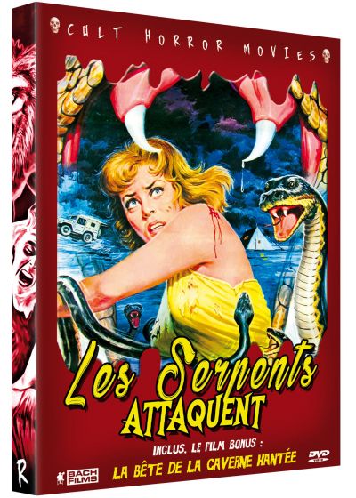 Les Serpents attaquent + La bête de la caverne hantée (1959-1976) de John McCauley, Monte Hellman - front cover